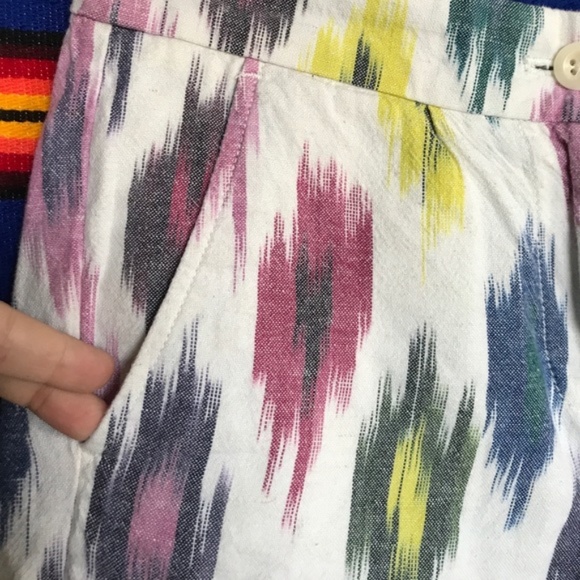 SALE J Crew Watercolor Ikat Short City Fit Cuffed - Picture 6 of 9
